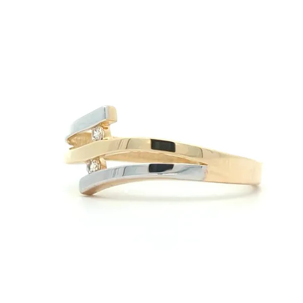 10KT Yellow and White Gold CZ Fashion Ring Image 2 Harmony Jewellers Grimsby, ON