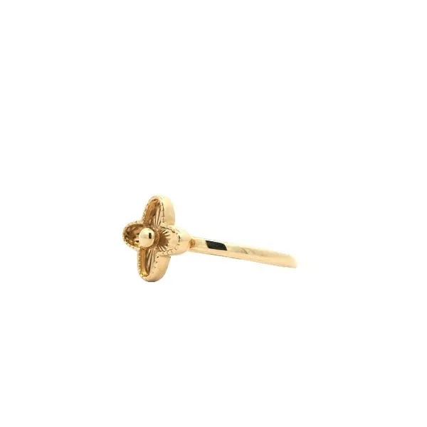 10KT Yellow Gold Flower Ring Image 2 Harmony Jewellers Grimsby, ON