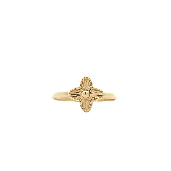 10KT Yellow Gold Flower Ring Harmony Jewellers Grimsby, ON