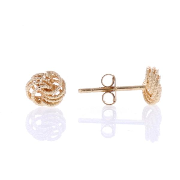 10KT Yellow Gold Knot Stud Earrings Harmony Jewellers Grimsby, ON