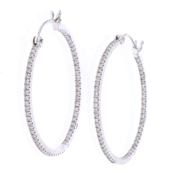 {14KT White Gold 0.5ctw Diamond Earrings Harmony Jewellers Grimsby, ON