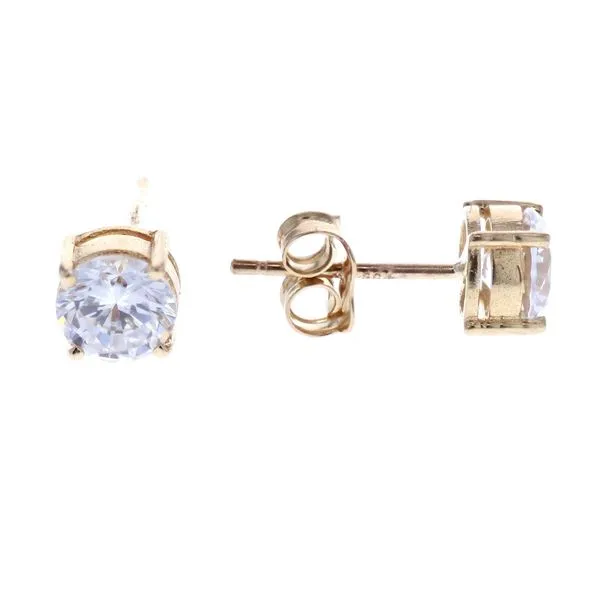 10KT Yellow Gold CZ Stud Earrings Harmony Jewellers Grimsby, ON