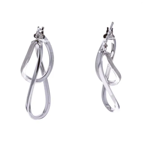 10KT White Gold Hoop Earrings Harmony Jewellers Grimsby, ON