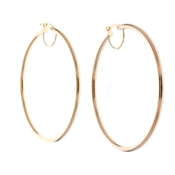 10KT Yellow Gold Large Hoop Earrings Harmony Jewellers Grimsby, ON