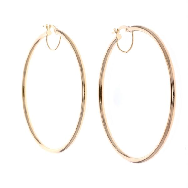 10KT Yellow Gold Large Hoop Earrings Harmony Jewellers Grimsby, ON