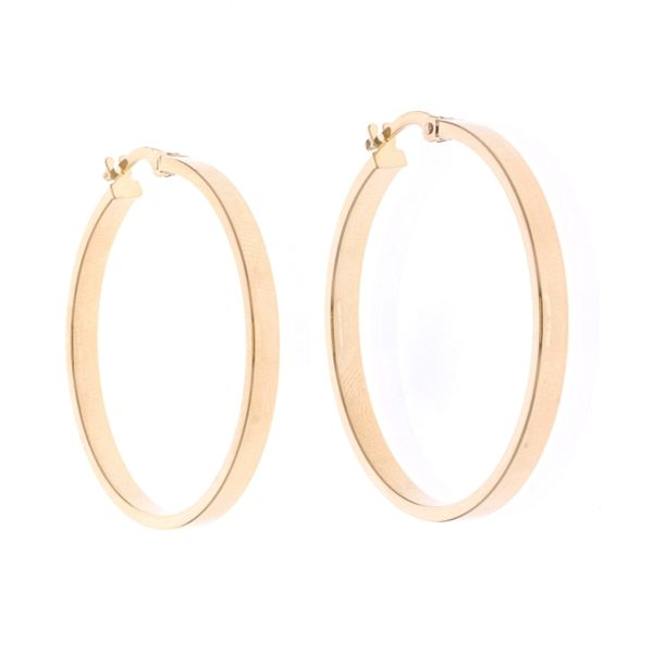 10KT Yellow Gold Hoop Earrings Harmony Jewellers Grimsby, ON