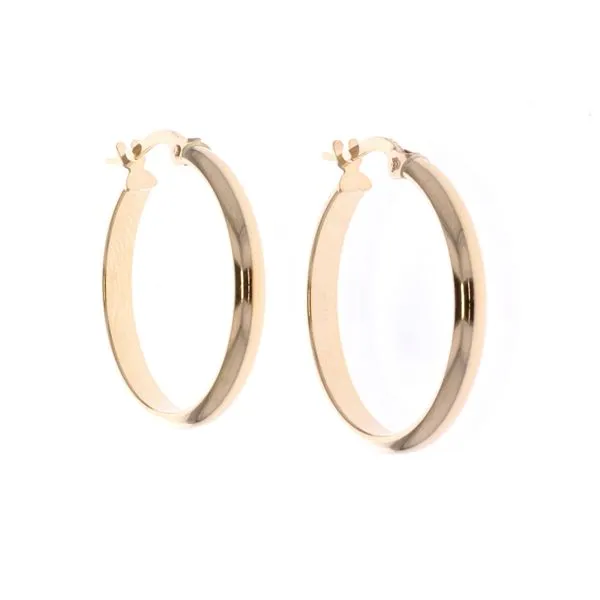 10KT Yellow Gold Hoop Earrings Harmony Jewellers Grimsby, ON