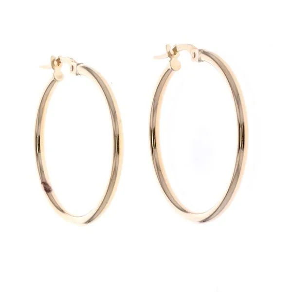 10KT Yellow Gold Hoop Earrings Harmony Jewellers Grimsby, ON