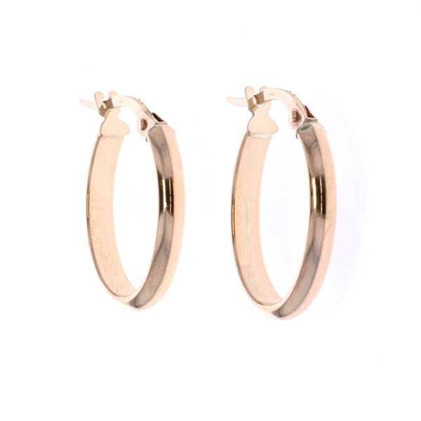 10KT Yellow Gold Small Oval Hoop Earrings Harmony Jewellers Grimsby, ON