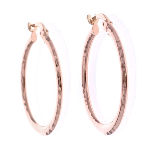 10KT Rose Gold Hoop Earrings Harmony Jewellers Grimsby, ON