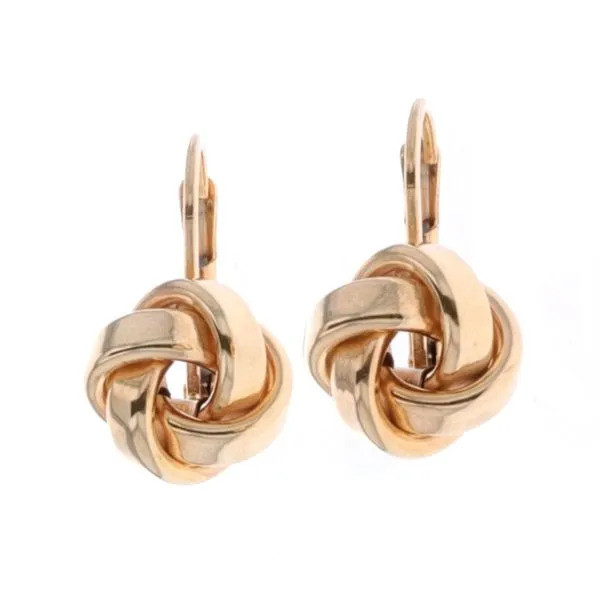 10KT Yellow Gold Knot Drop Earrings Harmony Jewellers Grimsby, ON