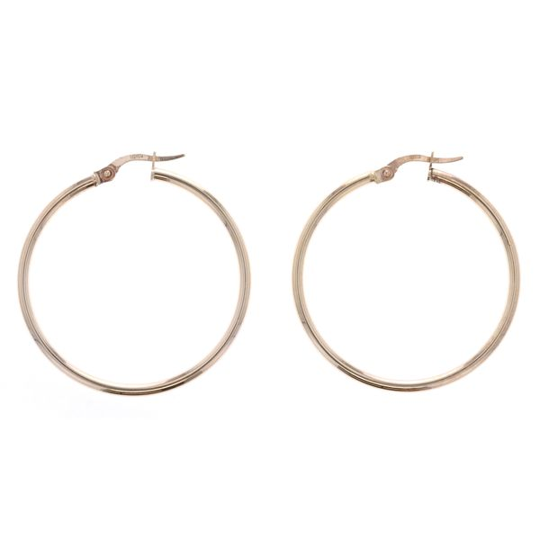 10KT Yellow Gold 40mm Hoop Earrings Harmony Jewellers Grimsby, ON