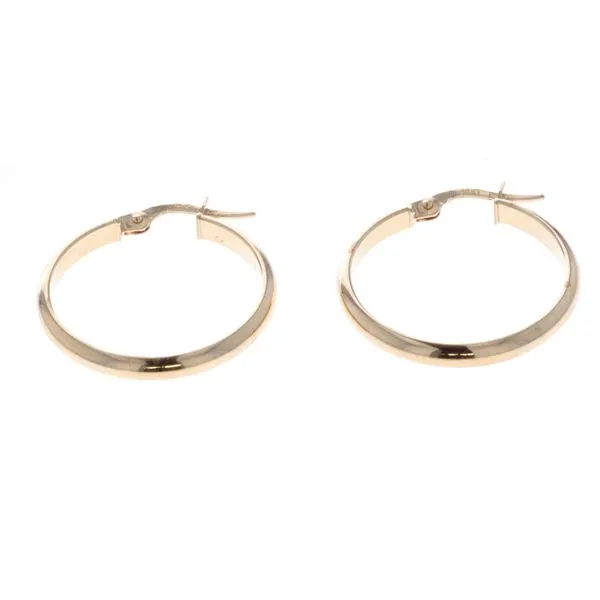 18KT Yellow Gold 24mm Hoop Earrings Harmony Jewellers Grimsby, ON
