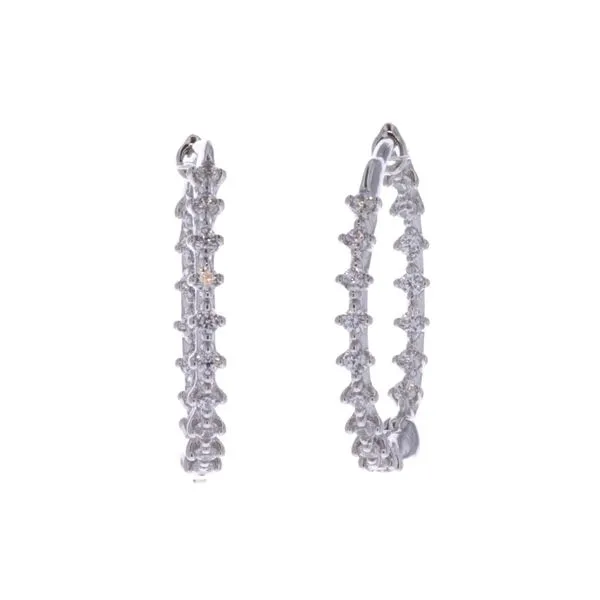 18KT Yellow Gold CZ Hoop Earrings Harmony Jewellers Grimsby, ON