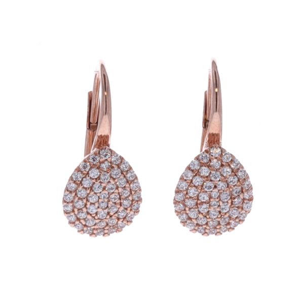 18KT Rose Gold CZ Drop Earrings Harmony Jewellers Grimsby, ON