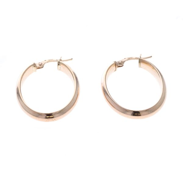 10KT Yellow Gold 24mm Oval Hoop Earrings Harmony Jewellers Grimsby, ON