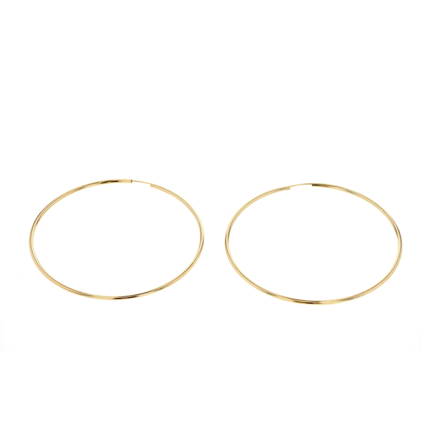 10KT Yellow Gold 60mm Large Hoop Earrings Harmony Jewellers Grimsby, ON