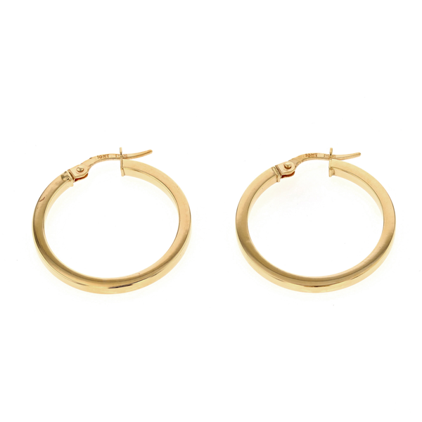 10KT Yellow Gold 25mm Hoop Earrings Harmony Jewellers Grimsby, ON