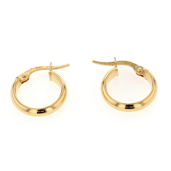 10KT Yellow Gold 14mm Hoop Earrings Harmony Jewellers Grimsby, ON