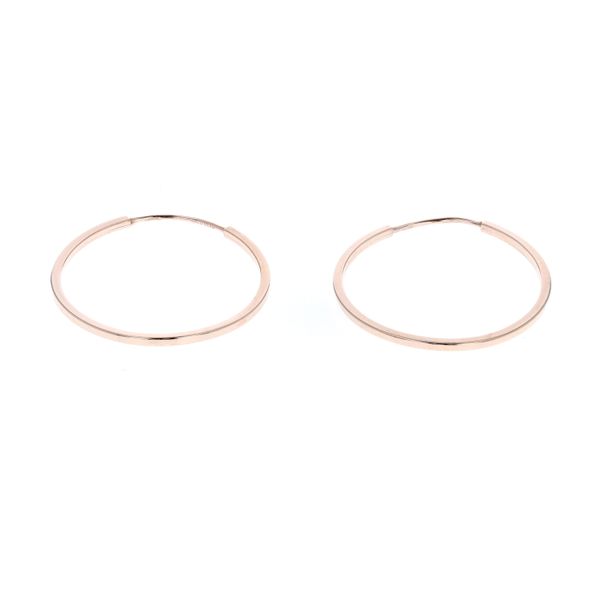 10KT Rose Gold 35mm Square Tube Sleepers Harmony Jewellers Grimsby, ON