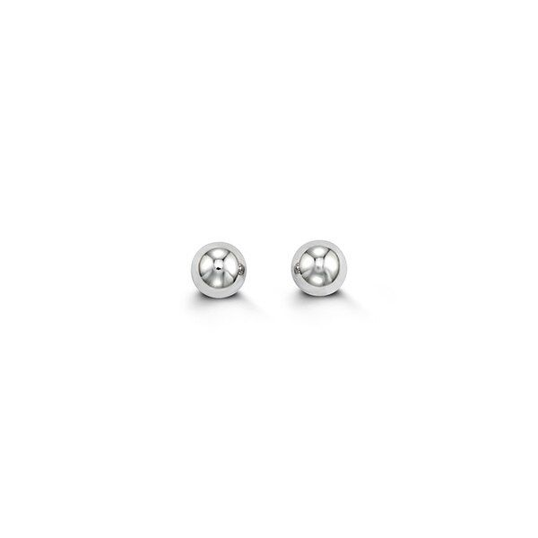 14KT White Gold 4mm Ball Stud Earrings Harmony Jewellers Grimsby, ON