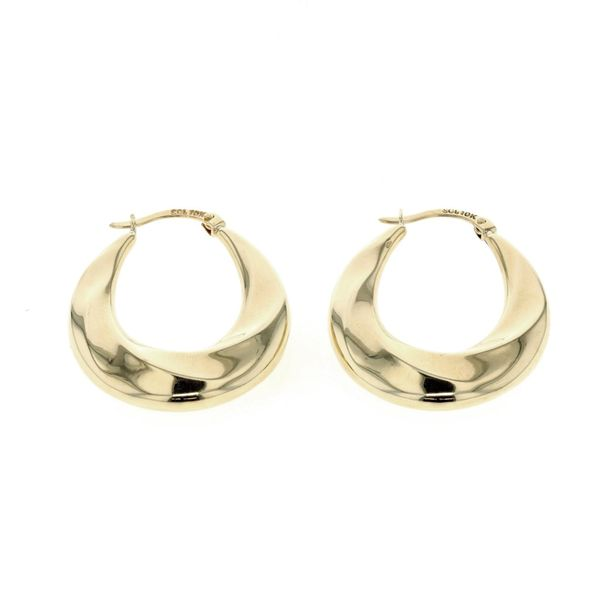 10KT Yellow Gold Hoop Earrings Harmony Jewellers Grimsby, ON