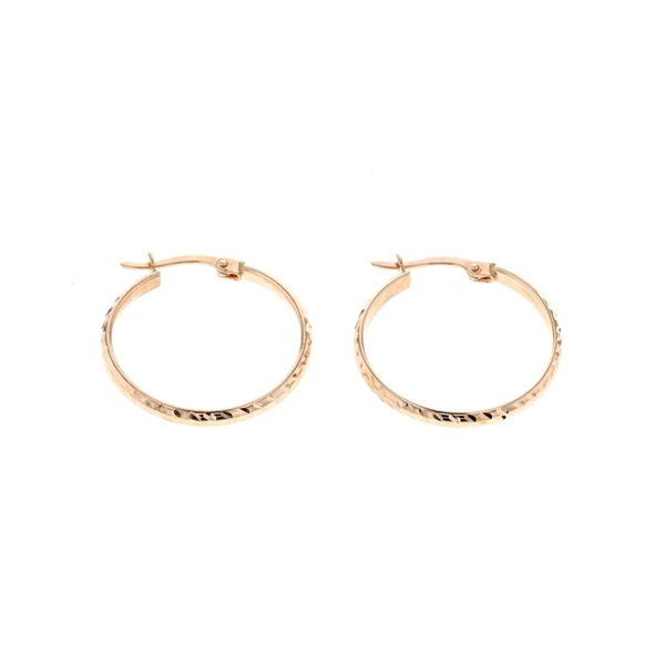 10KT Rose Gold 23mm Hoop Earrings Harmony Jewellers Grimsby, ON