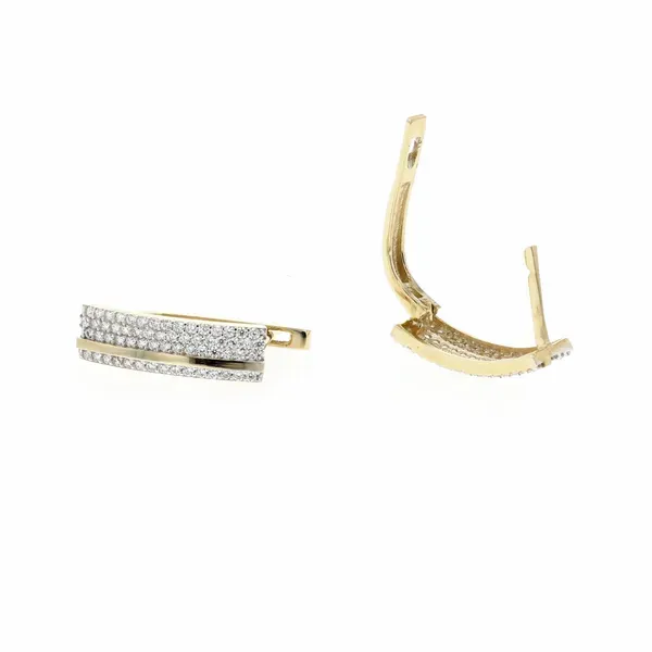 10KT Yellow Gold CZ Earrings Harmony Jewellers Grimsby, ON