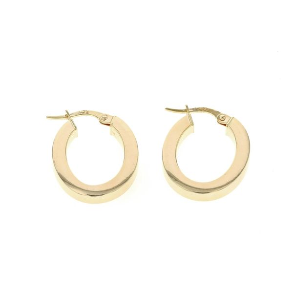 10KT Yellow Gold Oval Hoop Earrings Harmony Jewellers Grimsby, ON