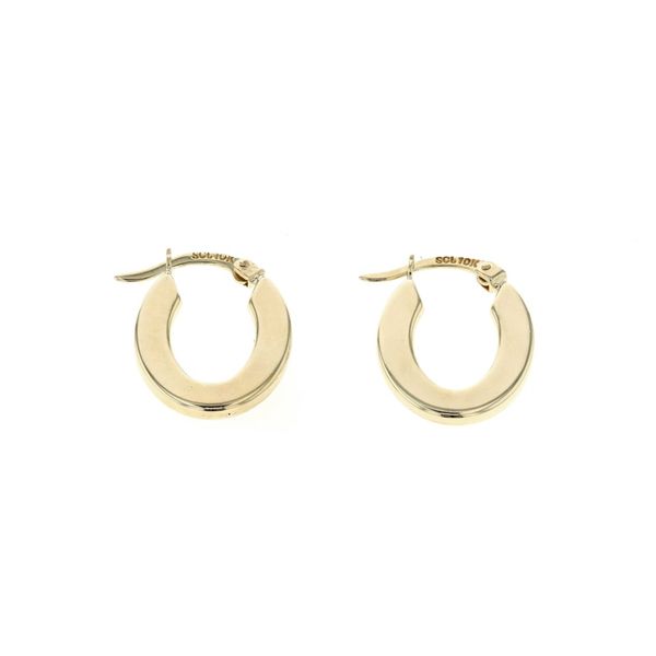 10KT Yellow Gold Oval Hoop Earrings Harmony Jewellers Grimsby, ON