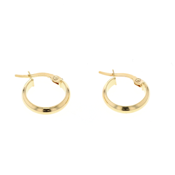 10KT Yellow Gold 14mm Hoop Earrings Harmony Jewellers Grimsby, ON