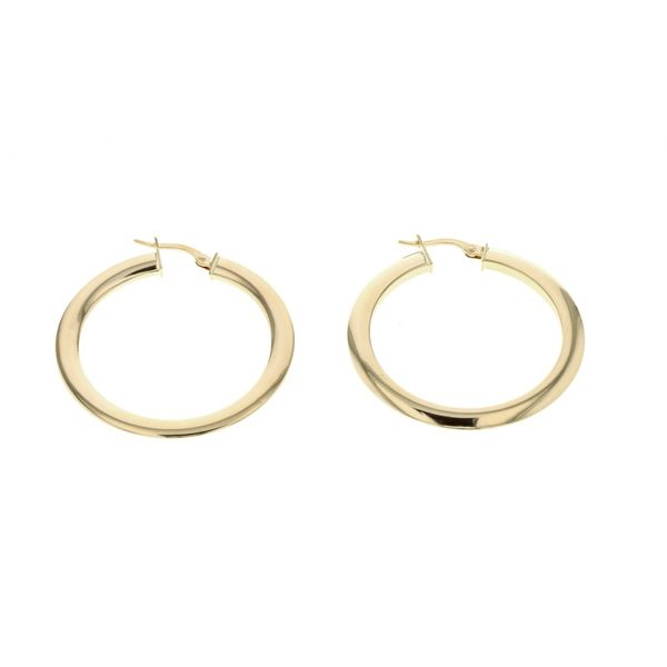 10KT Yellow Gold 38mm Hoop Earrings Harmony Jewellers Grimsby, ON