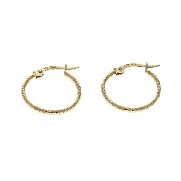 10KT Yellow Gold 18mm Hoop Earrings Harmony Jewellers Grimsby, ON