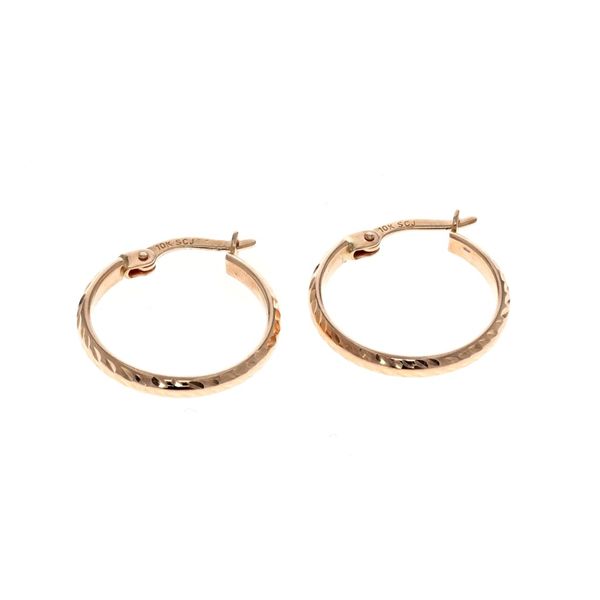 10KT Rose Gold 18mm Hoop Earrings Harmony Jewellers Grimsby, ON