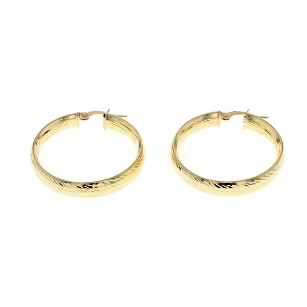 10KT Yellow Gold 31mm Hoop Earrings Harmony Jewellers Grimsby, ON
