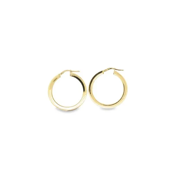 10KT Yellow Gold 28mm Hoop Earrings Harmony Jewellers Grimsby, ON