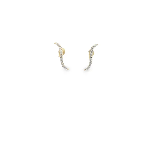 10KT Yellow Gold CZ Stud Earrings Harmony Jewellers Grimsby, ON