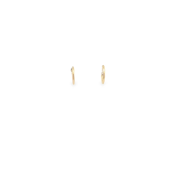 10KT Yellow Gold 12mm Sleeper Earrings Harmony Jewellers Grimsby, ON