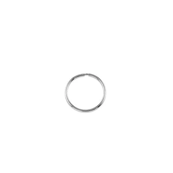 10KT White Gold 25mm Keeper Hoop Earrings Harmony Jewellers Grimsby, ON