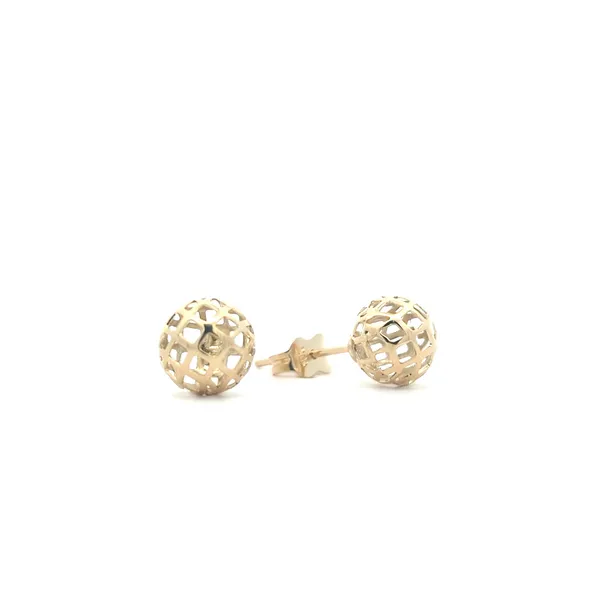 10KT Yellow Gold Hollow Ball Stud Earrings Harmony Jewellers Grimsby, ON