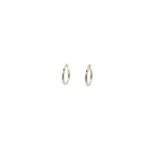 10KT White Gold Small Hoop Earrings Harmony Jewellers Grimsby, ON