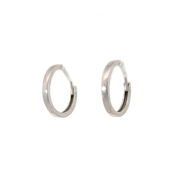 10K White Gold Huggie Earrings Harmony Jewellers Grimsby, ON