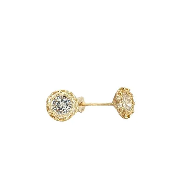 10K Yellow Gold Cubic Zirconia Stud Earrings Harmony Jewellers Grimsby, ON