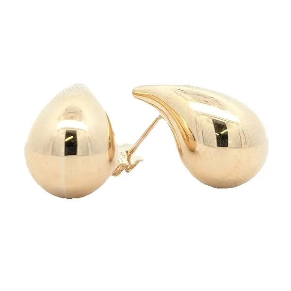 10KT Yellow Gold Teardrop Stud Earrings Harmony Jewellers Grimsby, ON