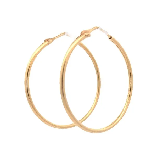 18KT Yellow Gold Hoop Earrings Harmony Jewellers Grimsby, ON