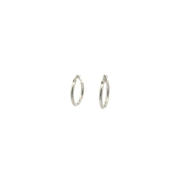10KT White Gold Small Hoop Earrings Harmony Jewellers Grimsby, ON