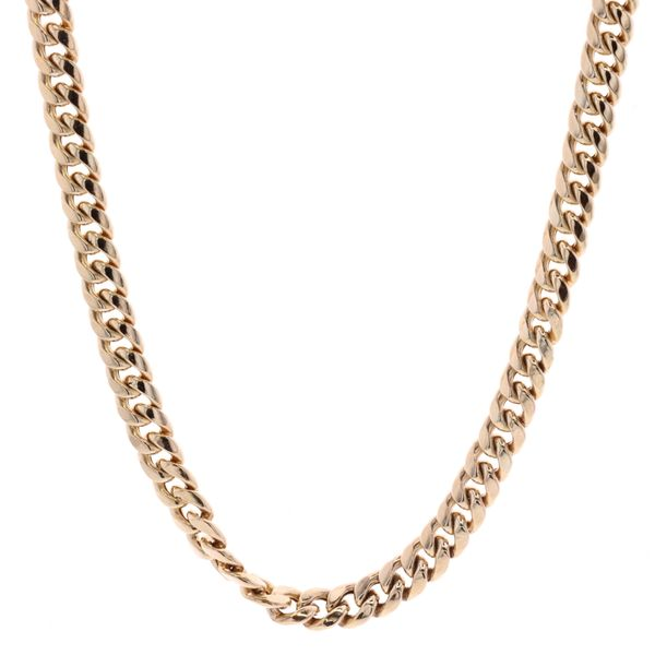 10KT Yellow Gold 24'' 7.6mm Hollow Curb Chain Harmony Jewellers Grimsby, ON