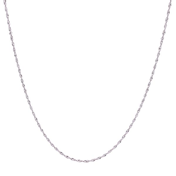 10KT White Gold 18'' 1.4mm Singapore Chain Harmony Jewellers Grimsby, ON