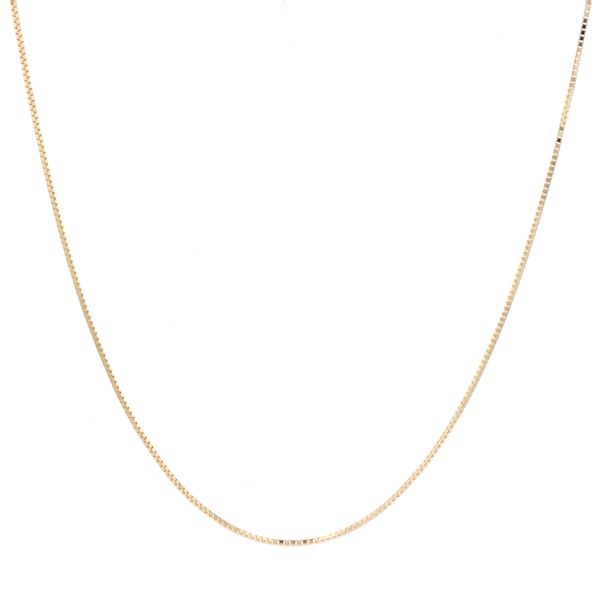 10KT Yellow Gold 16'' 0.9mm Box Chain Harmony Jewellers Grimsby, ON