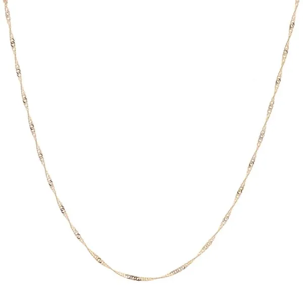 10KT Yellow Gold 18'' 1.4mm Twisted Curb Chain Harmony Jewellers Grimsby, ON